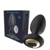 VIP14 Anal Plug Vibrator Rotating 7-Speed Vibrator Adult Sex Machine Unisex Masturbator (Black)