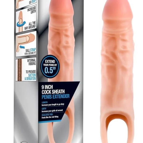 VIP25- 23cm*6cm Penis Extender Penis Extension Sleeve Pennis Sleeve Enlarger Girth Enhancer Sleeve