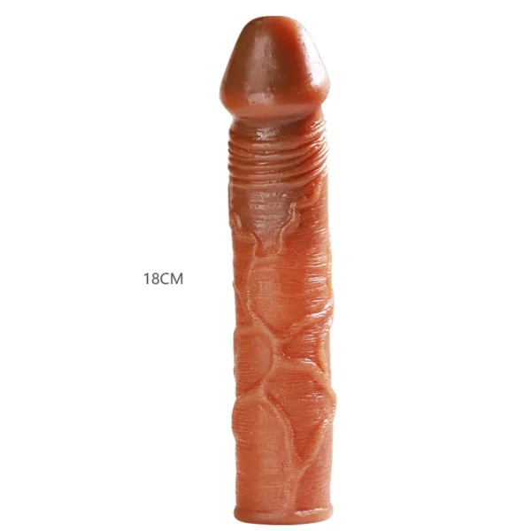 VIP24-18*4.5CM Penis Extender Penis Extension Sleeve Pennis Sleeve Enlarger Girth Enhancer Sleeve